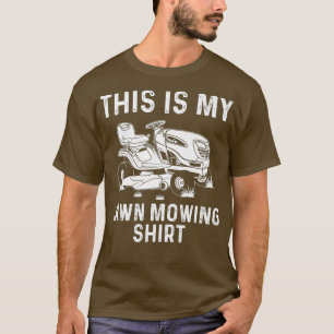Lustiges Rasengeschenk für Männer Frauen Rasenmähe T-Shirt