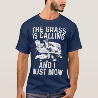 Lustiges Rasengeschenk für Männer Frauen Rasenmähe T-Shirt