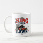 Lustiges Rasentraktor-Vater-Tassendesign Kaffeetasse (Links)