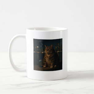 Lustiges Rauchende Katze Meme Dummer Hirnfurz Kaffeetasse