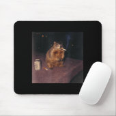 Lustiges rauchendes Waldmurmeltier Zigaretten Gen  Mousepad (Mit Mouse)