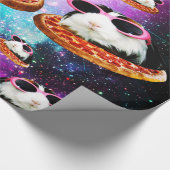 Lustiges Raummeerschweinchen Geschenkpapier (Ecke)