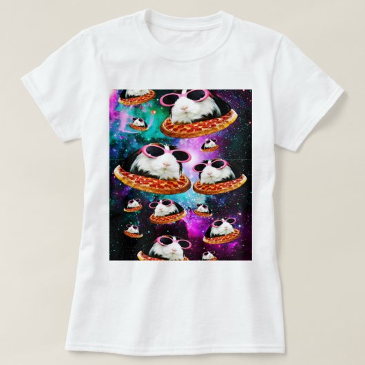 Lustiges Raummeerschweinchen T-Shirt (Design vorne)