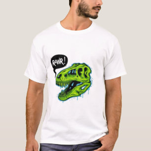 Lustiges RAWR T-Rex Dinosaurier T-Shirt - Lebendig