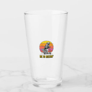 Lustiges Reaper Scooter Vintage Sonnenuntergang Sh Glas