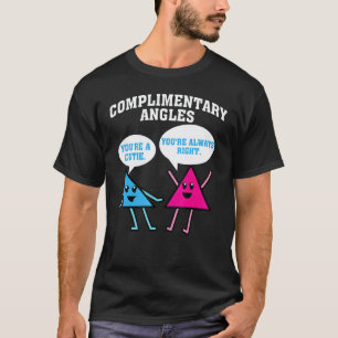 Lustiges rechtes spitzwinkliges Dreieck Mathelehre T-Shirt