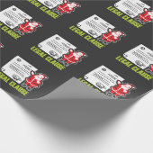 Lustiges Rechtsanwalt-Geschenk legaler Geschenkpapier (Ecke)
