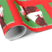 Lustiges Ren Geschenkpapier (Rolleneckpunkt)