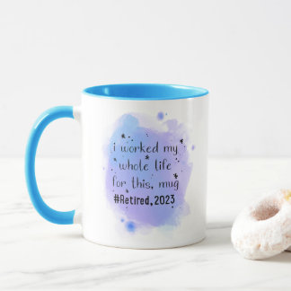 lustiges Rentengeschenk 2023, ich arbeitete mein g Tasse