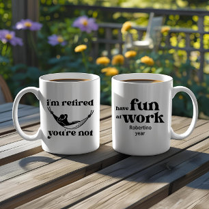 Lustiges Rentengeschenk für Kollegen Kaffeetasse
