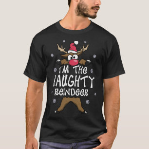 Lustiges Rentier Die unartige passende Familien We T-Shirt