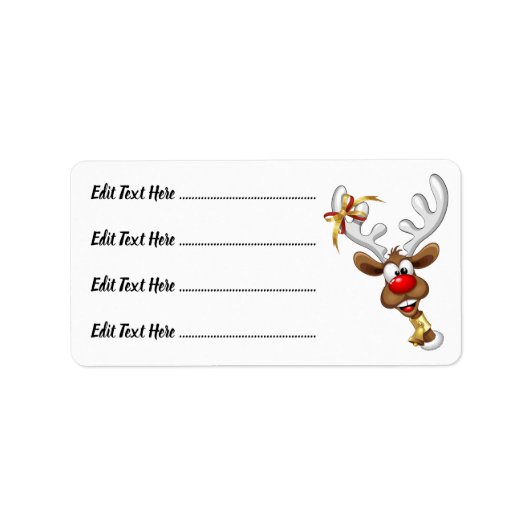 Lustiges Rentier-Spionier-Weihnachts-Meme Adressaufkleber (Vorne)