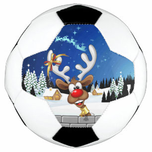 Lustiges Rentier-Spionier-Weihnachts-Meme Fußball