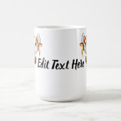 Lustiges Rentier-Spionier-Weihnachts-Meme Kaffeetasse (Mittel)