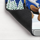 Lustiges Rentier-Spionier-Weihnachts-Meme Mousepad (Ecke)