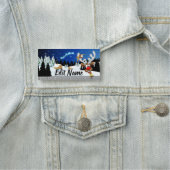 Lustiges Rentier-Spionier-Weihnachts-Meme Namensschild (Beispiel)