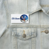 Lustiges Rentier-Spionier-Weihnachts-Meme Namensschild (Beispiel)