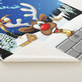 Lustiges Rentier-Spionier-Weihnachts-Meme Sherpadecke (3/4)