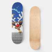 Lustiges Rentier-Spionier-Weihnachts-Meme Skateboard (Vorderseite)