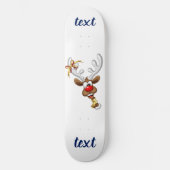 Lustiges Rentier-Spionier-Weihnachts-Meme Skateboard (Vorderseite)