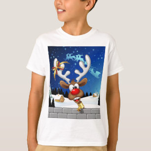 Lustiges Rentier-Spionier-Weihnachts-Meme T-Shirt