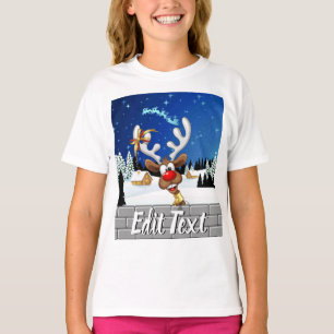 Lustiges Rentier-Spionier-Weihnachts-Meme T-Shirt