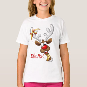 Lustiges Rentier-Spionier-Weihnachts-Meme T-Shirt