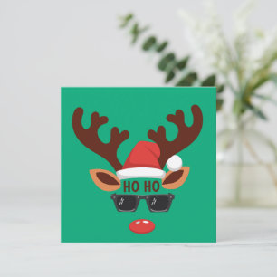 Lustiges Rentier Weihnachten Winter Familie Süßes 