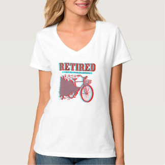 Lustiges Rentner-Fahrrad-Geschenk T-Shirt