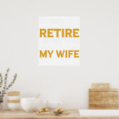 Lustiges Rentner-Geschenk Ich versuchte in Rente z Poster (Küche)