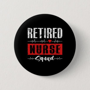 Lustiges Rentner-Krankenschwester-Team passend Ruh Button