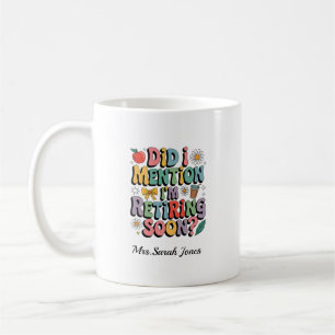 Lustiges Rentner-Lehrergeschenk Groovy Ruhestand Kaffeetasse