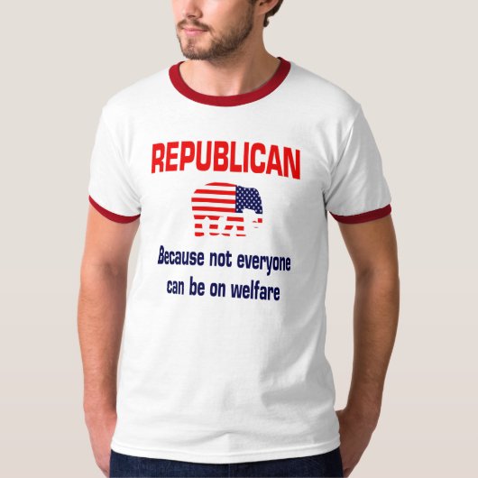 Lustiges republikanisches Wohlfahrts-Shirt T-Shirt (Vorderseite)