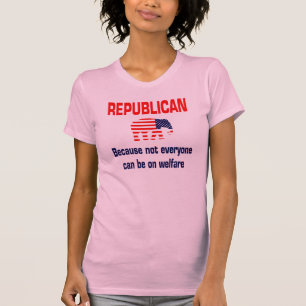 Lustiges republikanisches Wohlfahrts-Shirt T-Shirt