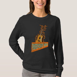 Lustiges Retro-Akustikgitarre-Grafikdesign und Gui T-Shirt