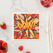 Lustiges Retro-Comic-Book-POW Serviette (Beispiel)