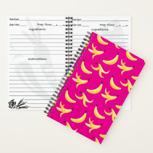 Lustiges Retro-Gelb-Bananen-Muster-Party-Bearbeitb Notizblock