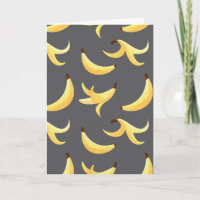 Lustiges Retro-gelbes Bananenmuster Party Editierb