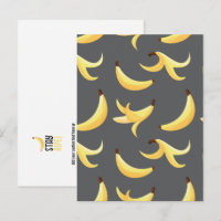 Lustiges Retro-gelbes Bananenmuster Party Editierb