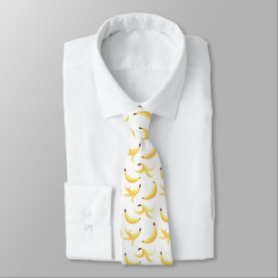 Lustiges Retro-gelbes Bananenmuster Party Editierb Krawatte