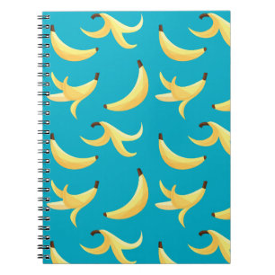 Lustiges Retro-gelbes Bananenmuster Party Editierb Notizblock