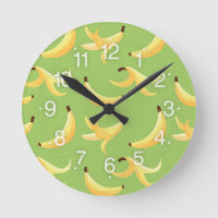 Lustiges Retro-gelbes Bananenmuster Party Editierb