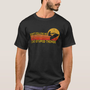 Lustiges Retro-Jet-Ski Jetski Jet-Skifahrer Vintag T-Shirt
