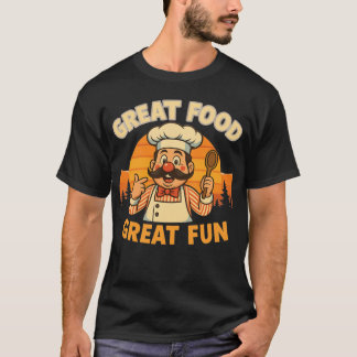 Lustiges Retro-Koch-T-Shirt – Großartiges Essen, g T-Shirt