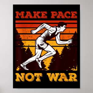 Lustiges Retro-Läufer-Zitat-Geschenk - Mach Tempo Poster