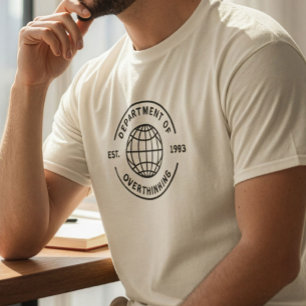 Lustiges Retro-Ministerium für Überdenker Introver T-Shirt