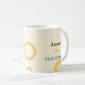 Lustiges Retro-Pickleball-Waschbär-Geschenk Kaffeetasse (VorderseiteRechts)