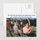 Lustiges Retro Postkarte (Vorne/Hinten)