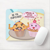 Lustiges Retro süßes Gespräch Mousepad (Mit Mouse)