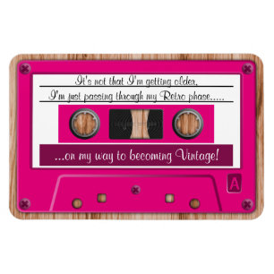 Lustiges Retro-Tonband in jeder Farbe als Symbol d Magnet